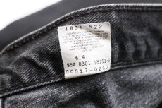 画像7: 00s USA製 Levi'sリーバイス 517 ブラック デニムパンツ フェード w40 L32★SDP2408 ブーツカット (7)