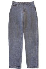 画像2: 80s USA製 Levi'sリーバイス 550 先染め ブラック デニムパンツ w30 L32 (2)