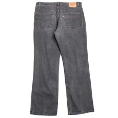 画像3: 00s USA製 Levi'sリーバイス 517 ブラック デニムパンツ フェード w40 L32★SDP2408 ブーツカット (3)