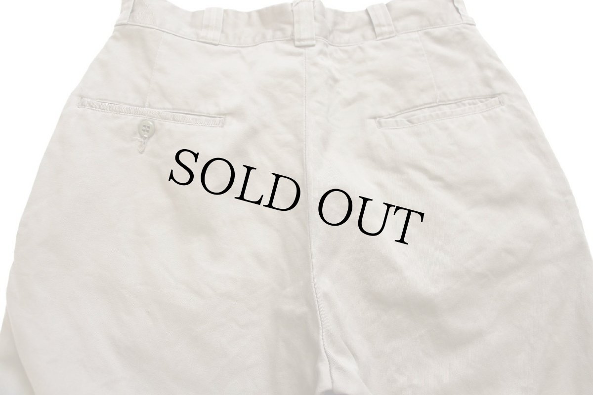 画像5: 60s 米軍 U.S.ARMY コットンツイル チノパン カスタム カーキ w29 (5)