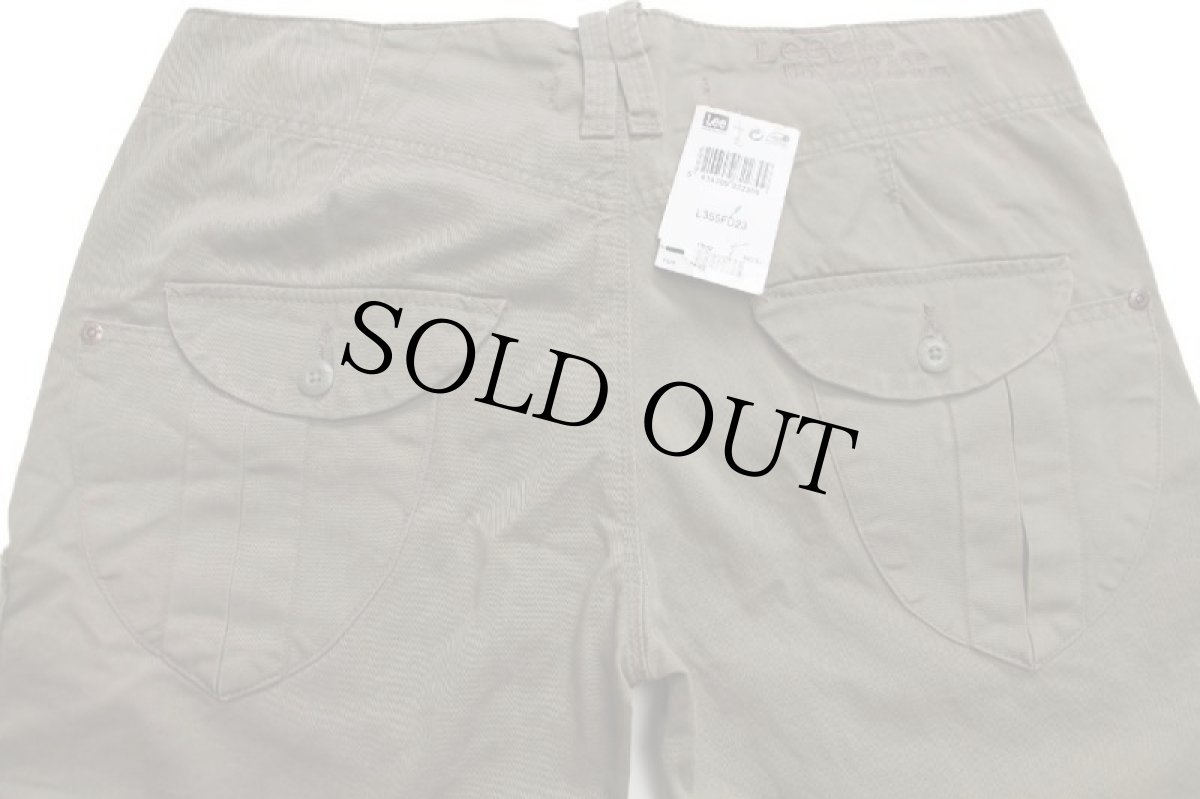 画像5: デッドストック★Leeリー CARGO USED加工 コットン カーゴパンツ オリーブ W28 L33★ユーロ (5)
