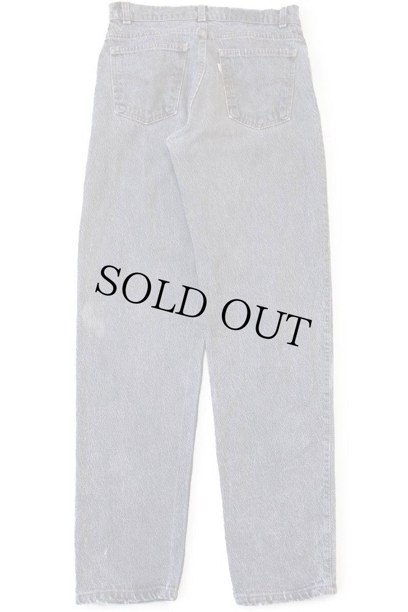 画像3: 80s USA製 Levi'sリーバイス 550 先染め ブラック デニムパンツ W30 L32 (3)