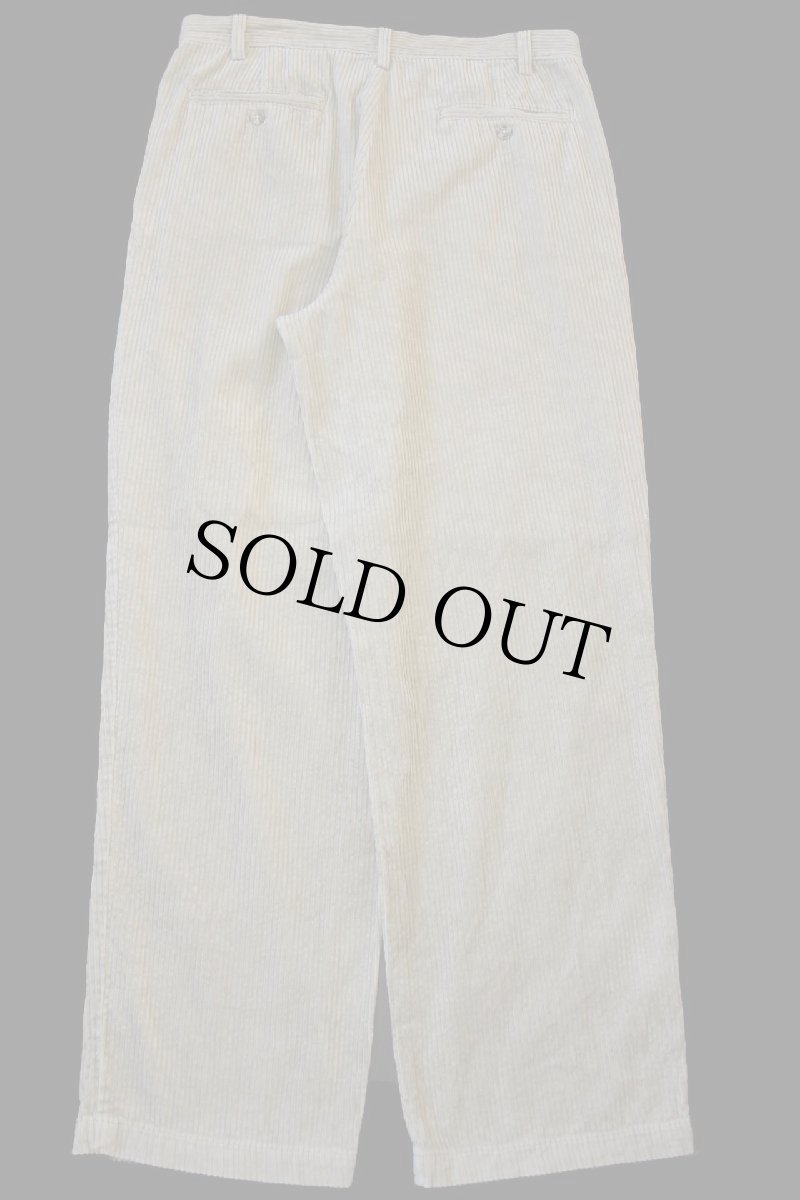 画像3: 00s EddieBauerエディーバウアー ツータック コットン 太畝 コーデュロイパンツ ベージュ w34 L32★スラックス (3)