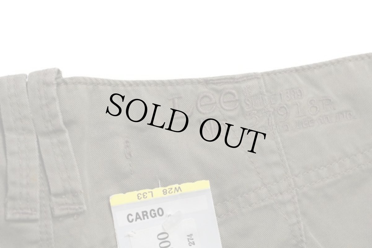 画像7: デッドストック★Leeリー CARGO USED加工 コットン カーゴパンツ オリーブ W28 L33★ユーロ (7)