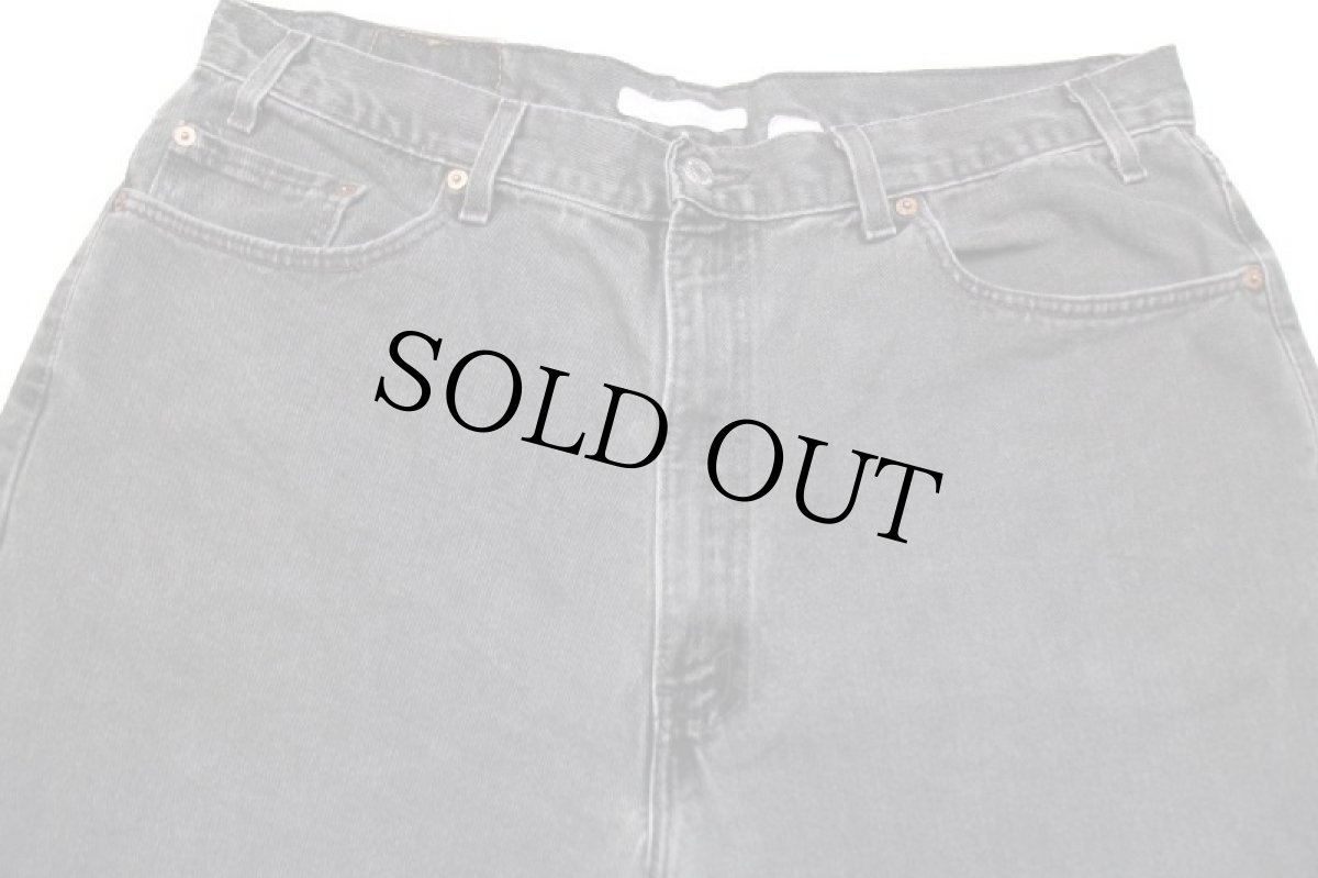 画像4: 90s USA製 Levi'sリーバイス 550 ブラック デニムパンツ フェード w39★SDP2399 (4)