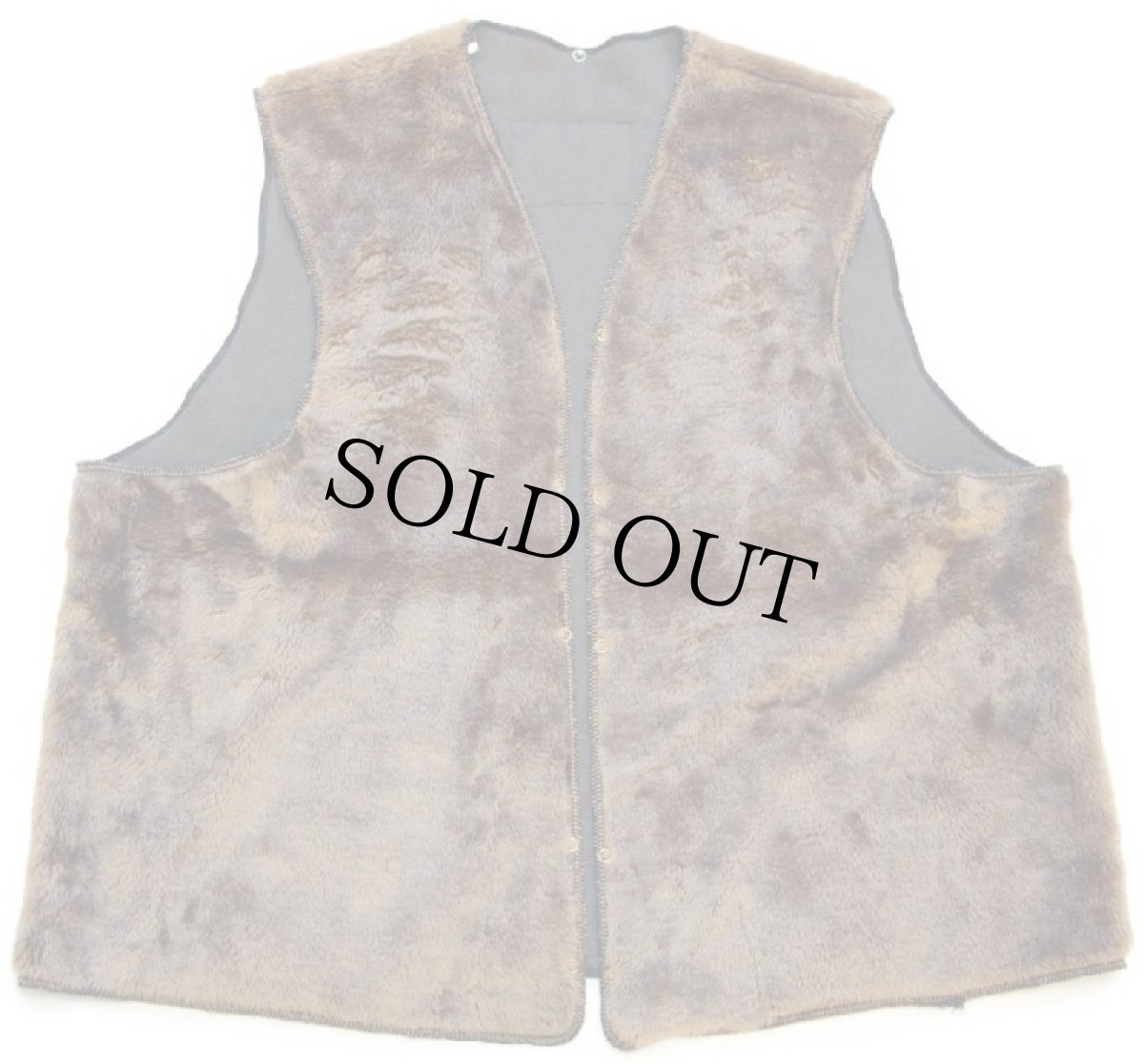 画像1: 90s 英国製 Barbourバブアー パイルライナー ボア ベスト ブラウン 52★54 (1)