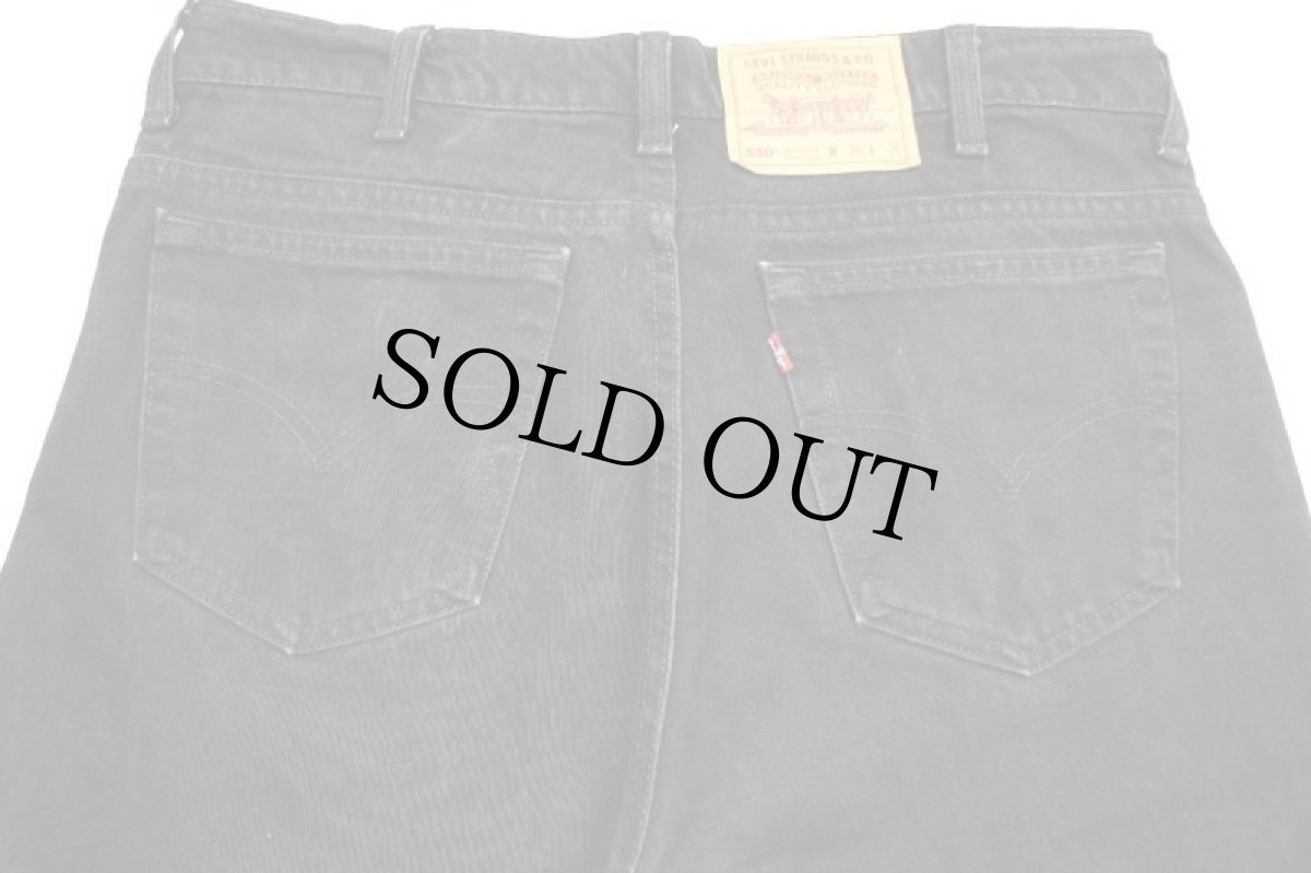 画像5: 90s カナダ製 Levi'sリーバイス 550 ブラック デニムパンツ w36 L30★SDP2451 (5)