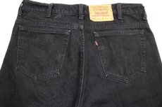 画像5: 90s カナダ製 Levi'sリーバイス 550 ブラック デニムパンツ w36 L30★SDP2451 (5)