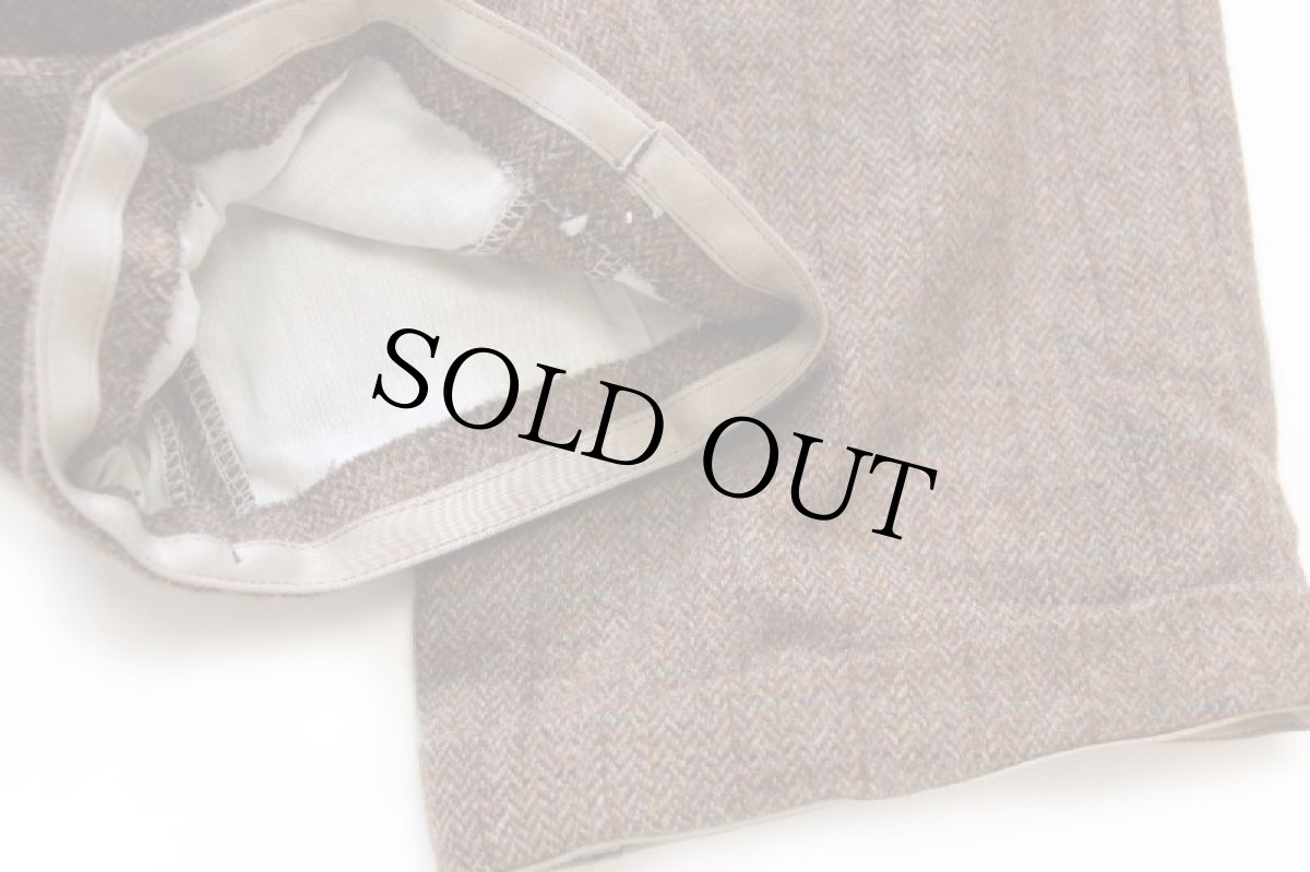 画像8: 90s ポロ ラルフローレン チェック ツータック スラックス ツイード ウールパンツ w36 (8)