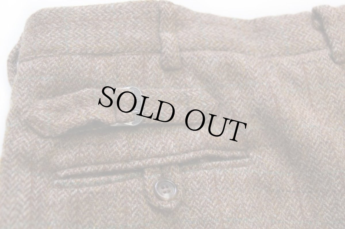 画像7: 90s ポロ ラルフローレン チェック ツータック スラックス ツイード ウールパンツ w36 (7)