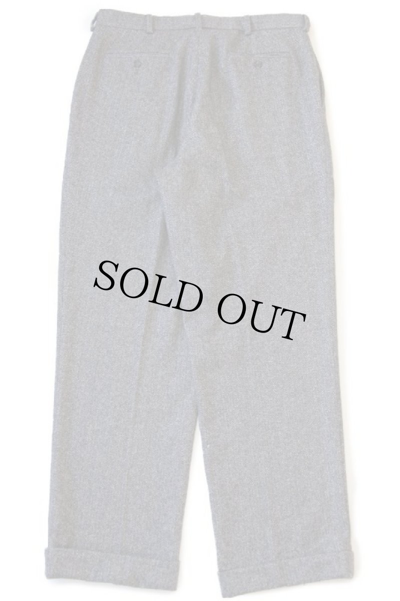 画像3: 90s ポルトガル製 ポロ ラルフローレン ツータック スラックス ストレッチ ヘリンボーン ツイード ウールパンツ w36 (3)