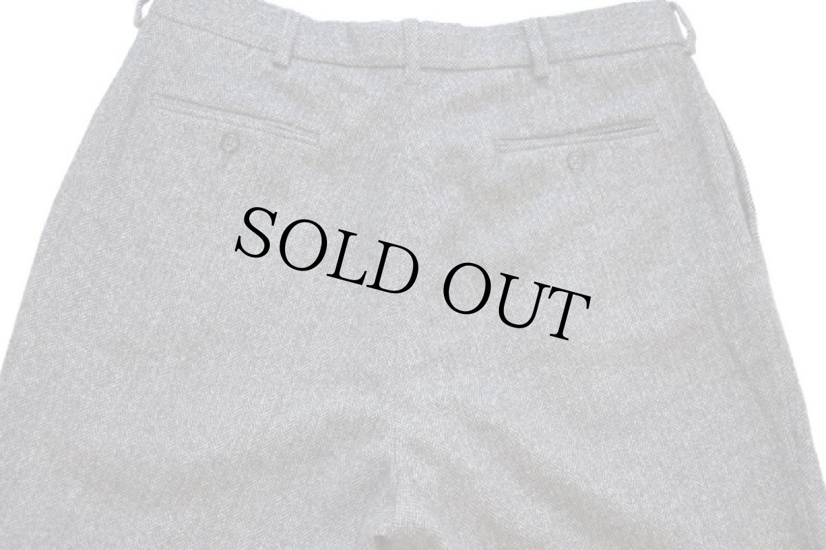 画像5: 90s ポルトガル製 ポロ ラルフローレン ツータック スラックス ストレッチ ヘリンボーン ツイード ウールパンツ w36 (5)