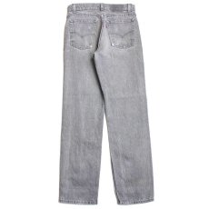 画像3: 80s Levi'sリーバイス 先染め グレー デニムパンツ w30 L30★SDP2415 (3)