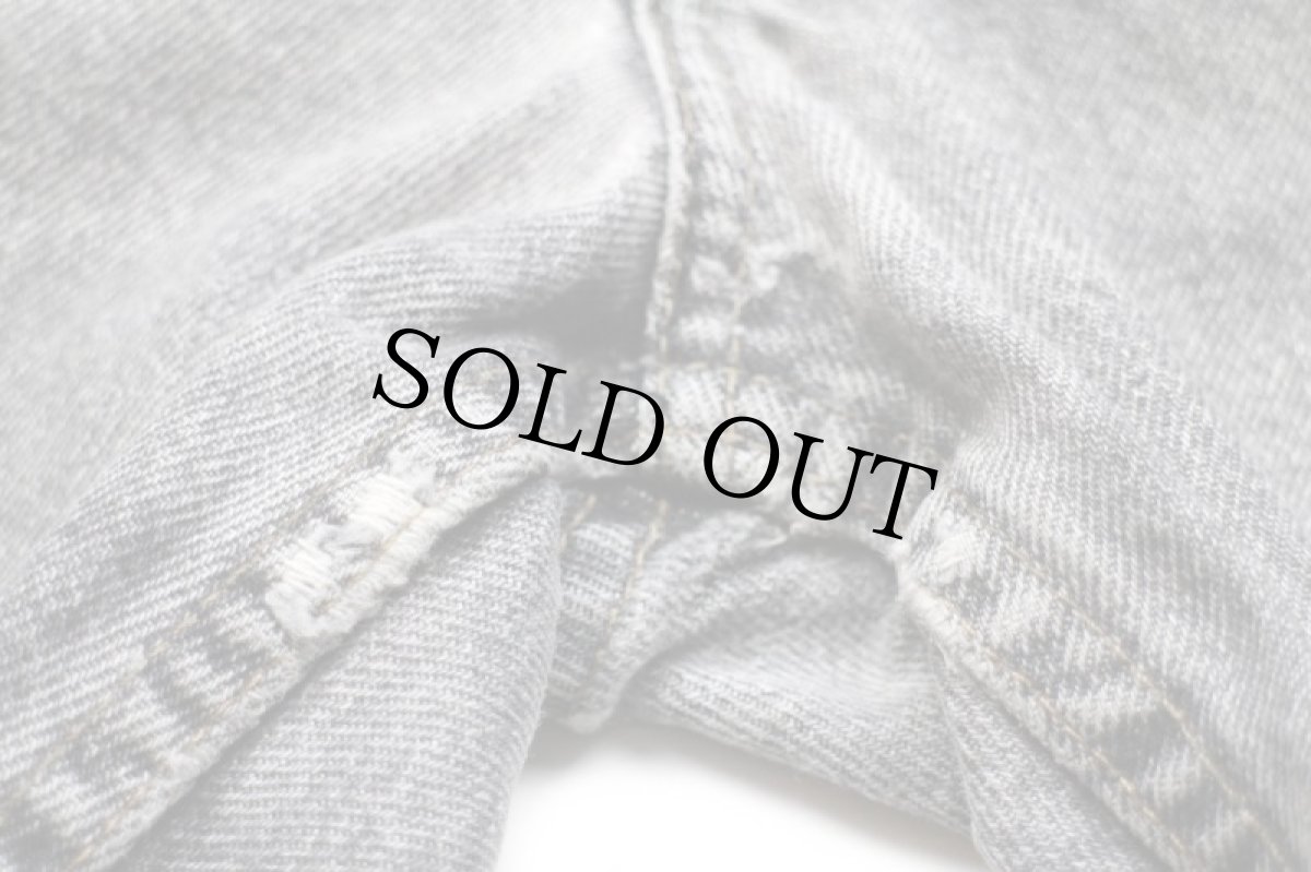 画像6: 90s カナダ製 Levi'sリーバイス 先染め ブラック デニムパンツ フェード ヒゲ w40★SDP2414  (6)