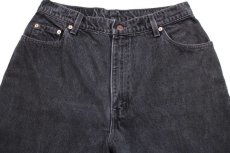 画像4: 90s USA製 Levi'sリーバイス 550 ブラック デニムパンツ w32★SDP2447 (4)