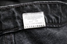 画像7: 90s USA製 Levi'sリーバイス 550 ブラック デニムパンツ w32★SDP2447 (7)