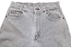 画像4: 80s Levi'sリーバイス 先染め グレー デニムパンツ w30 L30★SDP2415 (4)