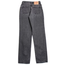 画像3: 90s メキシコ製 Levi'sリーバイス 512 ブラック デニムパンツ 7 JR.M★SDP2403 (3)