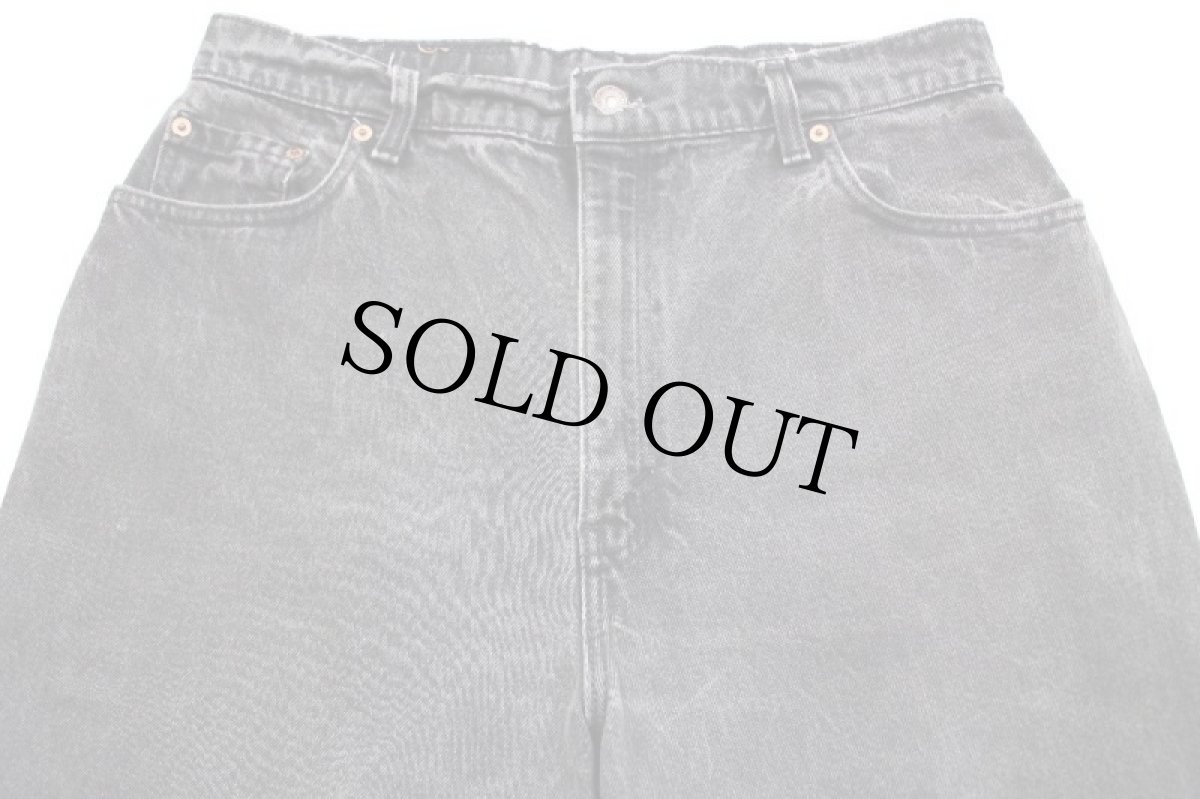 画像4: 90s USA製 Levi'sリーバイス 551 ブラック デニムパンツ フェード 16 MED★SDP2466 (4)