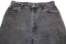 画像4: 90s USA製 Levi'sリーバイス 551 ブラック デニムパンツ フェード 16 MED★SDP2466 (4)