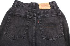 画像5: 90s USA製 Levi'sリーバイス 512 ブラック デニムパンツ 11 SHT★SDP2464 (5)