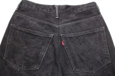 画像5: Levi'sリーバイス ブラック デニムパンツ カスタム w32★SDP2409 (5)