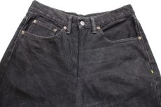 画像4: Levi'sリーバイス ブラック デニムパンツ カスタム w32★SDP2409 (4)