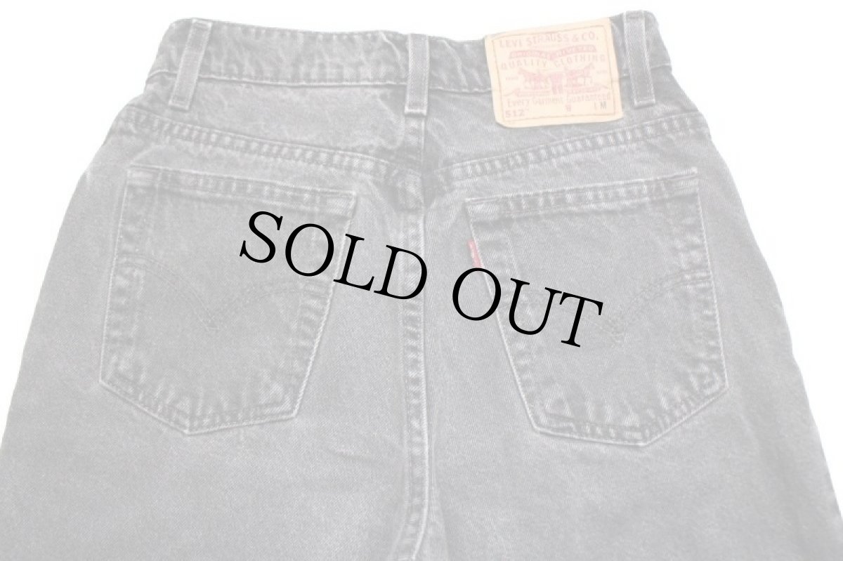 画像5: 90s メキシコ製 Levi'sリーバイス 512 ブラック デニムパンツ 7 JR.M★SDP2403 (5)