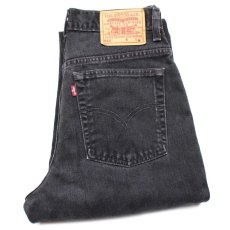 画像1: 00s メキシコ製 Levi'sリーバイス 512 ブラック デニムパンツ 8 REG.M★SDP2404 (1)