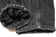 画像10: 90s USA製 Levi'sリーバイス 512 Original Spin ダメージ ブラック デニムパンツ w28★SDP2467 (10)