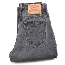 画像1: 90s メキシコ製 Levi'sリーバイス 512 ブラック デニムパンツ 7 JR.M★SDP2403 (1)