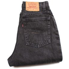 画像1: 90s USA製 Levi'sリーバイス 512 ブラック デニムパンツ 11 SHT★SDP2464 (1)