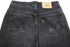 画像5: 90s カナダ製 Levi'sリーバイス 619 ブラック デニムパンツ w31 L32★SDP2405 (5)