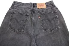 画像5: 90s USA製 Levi'sリーバイス 551 ブラック デニムパンツ フェード 16 MED★SDP2466 (5)