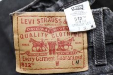 画像6: 90s メキシコ製 Levi'sリーバイス 512 ブラック デニムパンツ 7 JR.M★SDP2403 (6)