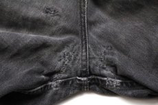 画像9: 90s USA製 Levi'sリーバイス 512 Original Spin ダメージ ブラック デニムパンツ w28★SDP2467 (9)