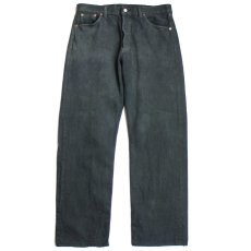 画像2: 90s 英国製 Levi'sリーバイス 501 ブラック デニムパンツ 後染め w36★SDP2444 ユーロ (2)