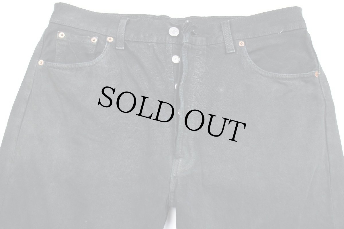 画像4: 90s 英国製 Levi'sリーバイス 501 ブラック デニムパンツ 後染め w36★SDP2444 ユーロ (4)