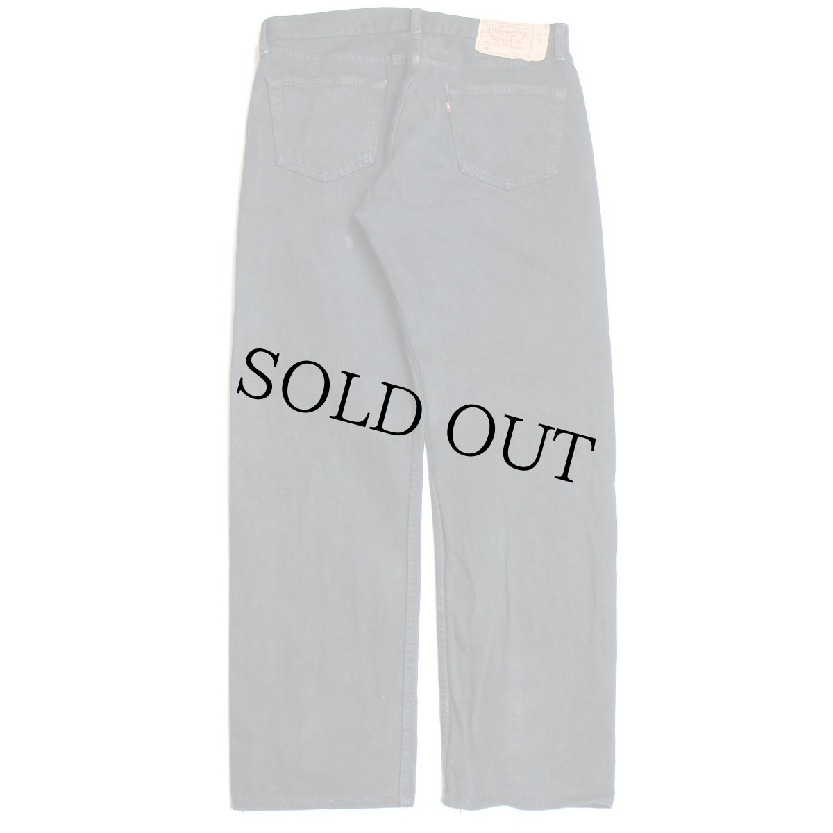 画像3: 90s 英国製 Levi'sリーバイス 501 ブラック デニムパンツ 後染め w36★SDP2444 ユーロ (3)