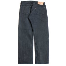 画像3: 90s 英国製 Levi'sリーバイス 501 ブラック デニムパンツ 後染め w36★SDP2444 ユーロ (3)