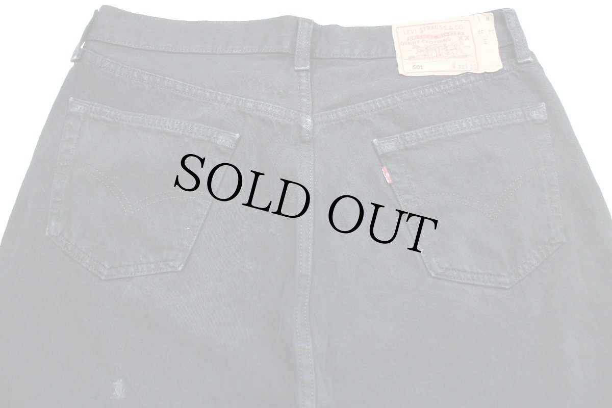 画像5: 90s 英国製 Levi'sリーバイス 501 ブラック デニムパンツ 後染め w36★SDP2444 ユーロ (5)