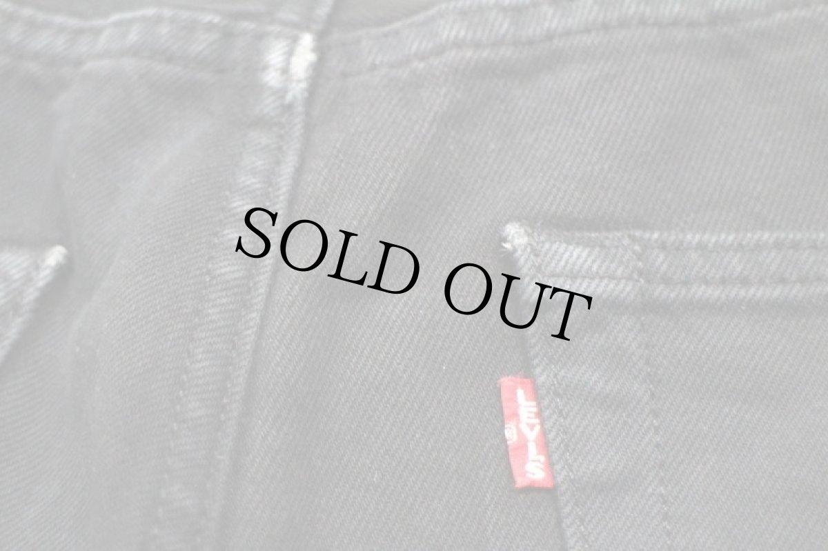 画像8: LEVI'Sリーバイス PREMIUM 501 BIGE ブラック デニムパンツ w30 L30★SDP2441 (8)