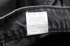 画像7: 90s USA製 Levi'sリーバイス 560 ブラック デニムパンツ ブリーチ&ペンキ飛び w38 L32★SDP2413 (7)