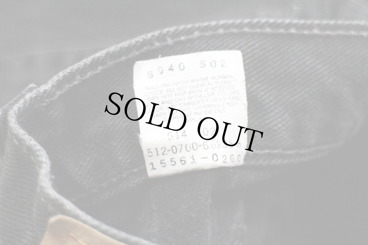 画像7: 00s USA製 Levi'sリーバイス 560 ブラック デニムパンツ 8 MIS S★SDP2412 (7)