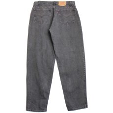 画像3: 90s USA製 Levi'sリーバイス 560 ブラック デニムパンツ ブリーチ&ペンキ飛び w38 L32★SDP2413 (3)