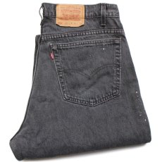 画像1: 90s USA製 Levi'sリーバイス 560 ブラック デニムパンツ ブリーチ&ペンキ飛び w38 L32★SDP2413 (1)