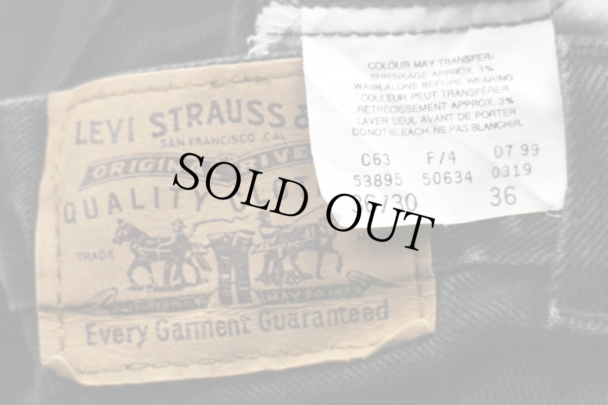 画像6: 90s カナダ製 Levi'sリーバイス 634 ブラック デニムパンツ w36 L30★SDP2462 (6)