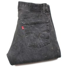 画像1: 00s メキシコ製 Levi'sリーバイス 505 ブラック デニムパンツ ペンキ飛び w30 L32★SDP2450 (1)