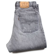 画像1: 80s カナダ製 Levi'sリーバイス 636 先染め グレーデニムパンツ w30 L32★SDP2454 (1)