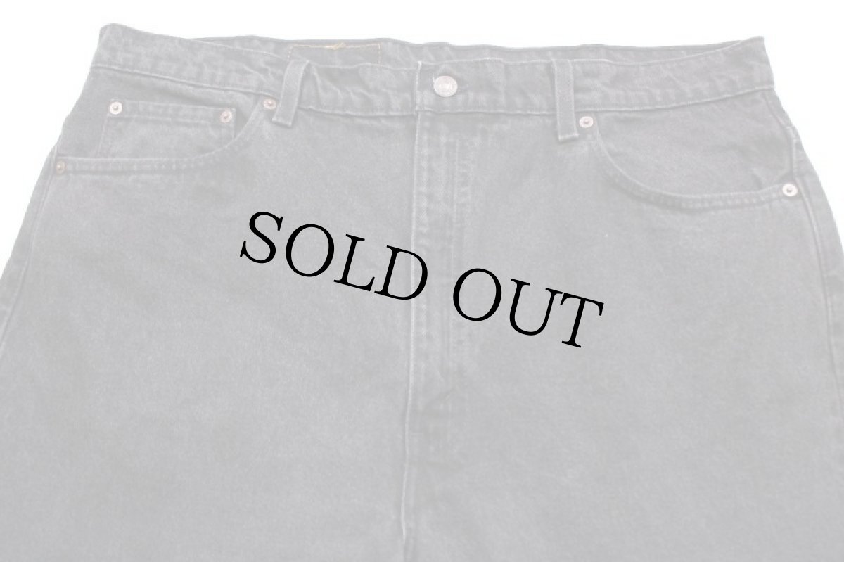 画像4: 90s USA製 Levi'sリーバイス 505 ブラック デニムパンツ w42 L30★SDP2435 (4)